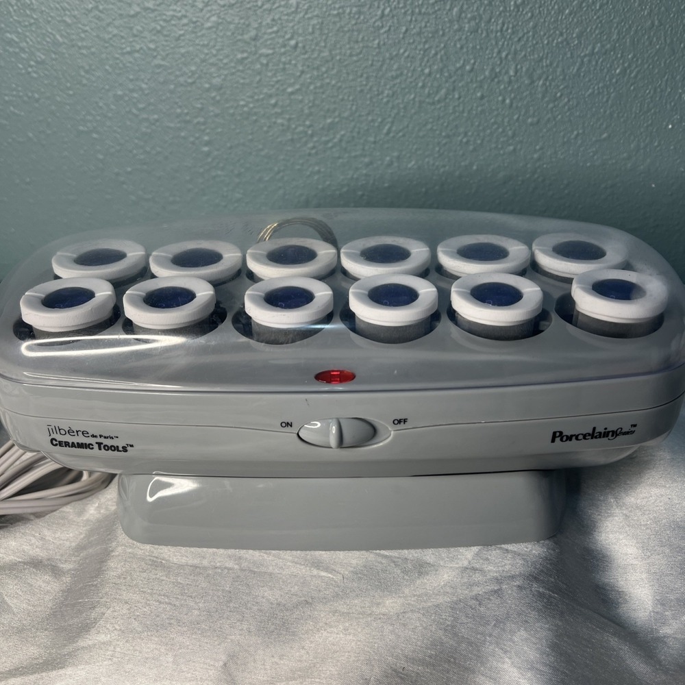 Jilbere By Conair Ceramic Tools 12 Hot Roller Set Porcelain Series Tested & Work
